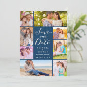 Invitation Design Moderne Script 8 Multi Photo Enregistrer La (Debout devant)