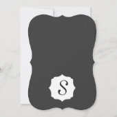 Invitation Design noir et blanc simple et élégant (Dos)