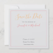 Invitation Design professionnel mariage Moderne Enregistrer l (Devant)