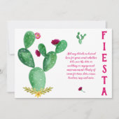 Invitation Design Propre FIESTA Folk Art Mariage Fête des mar (Devant)