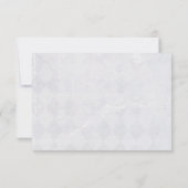 Invitation design RSVP d'angle élégant violet (Dos)