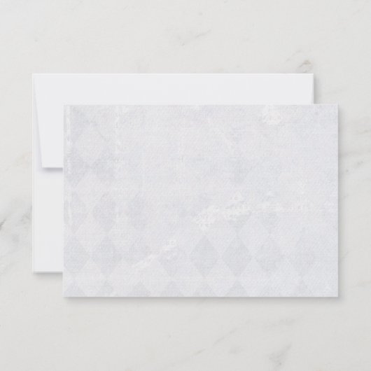 Invitation design RSVP d'angle élégant violet (Dos)