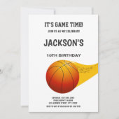 Invitation Design sportif moderne Orange Line (Devant)