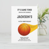 Invitation Design sportif moderne Orange Line (Debout devant)