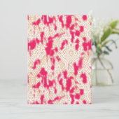 Invitation Design textile complexe avec un riche rose (Debout devant)