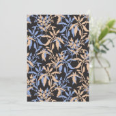 Invitation Design textile élégant avec floral complexe (Debout devant)