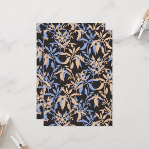 Invitation Design textile élégant avec floral complexe