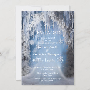 Invitation Design unique des flocons de neige d'hiver