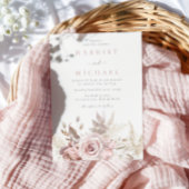Invitation Designer Dusty Rose & Blush Floral Mariage