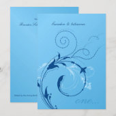 Invitation  Désir à 311 points| Bleu de Cornflower (Devant / Derrière)