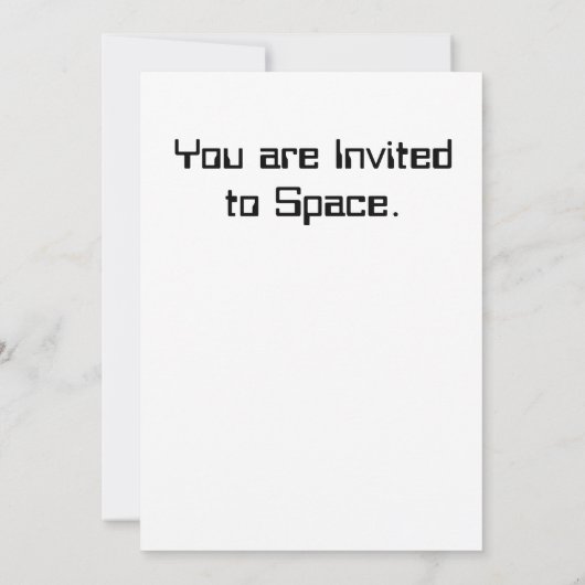 Invitation Désolé Dave Ne Peut Pas Faire Ça. (Dos)