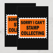 Invitation Désolé De Ne Pas Pouvoir Empiler Collecter La Vale (Devant / Derrière)