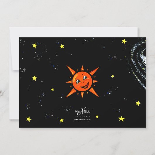 Invitation d'espace extra-atmosphérique (Dos)