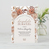 Invitation Despedida de Soltera Boho Floral (Debout devant)
