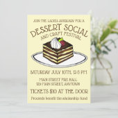 Invitation Dessert Social Bake Vente Tiramisu Italien (Debout devant)