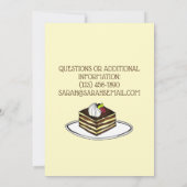 Invitation Dessert Social Bake Vente Tiramisu Italien (Dos)