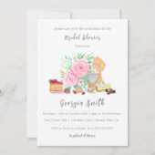 Invitation Desserts Avec Mélangeur Et Fête des mariées Rose (Devant)