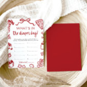 Invitation Dessin à la main ce qui est dans le Baby shower de