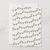 Invitation Dessin à la main Disco Ball Funky Engagement Party (Dos)