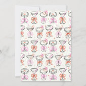 Invitation Dessin à la main Doodle Christmas Cocktail Party (Dos)