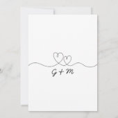 Invitation Dessin à la main Doodle manuscrit Enregistrer la d (Dos)