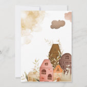 Invitation Dessin à main rustique Baby shower Open House (Dos)