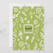 Invitation Dessin amusant Doodle Crafts Anniversaire Fête Inv (Dos)