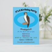 Invitation dessin animé d'aigle des Philippines (Debout devant)