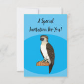 Invitation dessin animé d'aigle des Philippines (Dos)