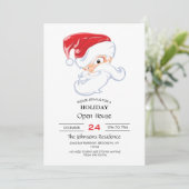 Invitation Dessin animé d'Angry Santa Claus (Debout devant)