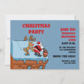 Invitation Dessin animé de Santa Claus christmas (Devant)