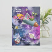 Invitation Dessin animé extra-terrestre mignon filles UFO thè (Debout devant)