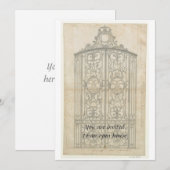 Invitation Dessin architectural français (Devant / Derrière)