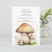 Invitation Dessin aux champignons (Debout devant)