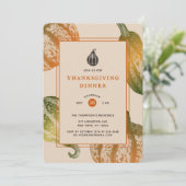 Invitation Dessin Citrouille d'automne (Debout devant)