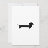 Invitation Dessin Dachshund long amusant (Dos)