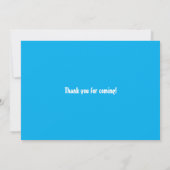 Invitation Dessin de caricature joli de pompier rouge (Dos)