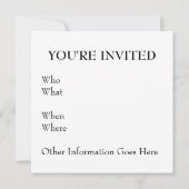 Invitation Dessin de chasseur et de chien (Dos)