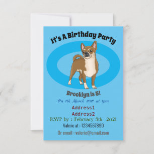 Invitation Dessin de Chihuahua pour chien