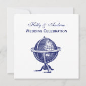 Invitation Dessin de la Marine du Monde vintage (Devant)