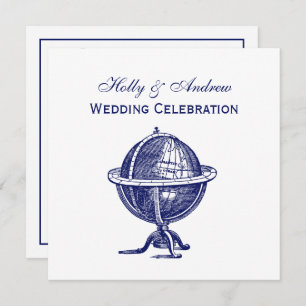 Invitation Dessin de la Marine du Monde vintage