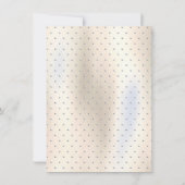 Invitation Dessin de ligne Rose Gold Elegant (Dos)