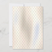 Invitation Dessin de ligne Rose Gold Elegant (Dos)