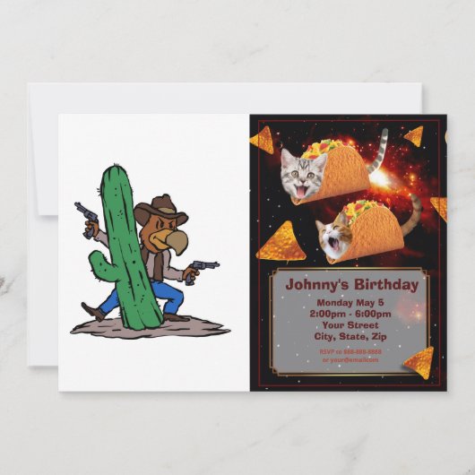 Invitation Dessin de Villain Hawk | choisir la couleur de l'a (Devant)