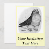 Invitation Dessin d'encre de chou chinois (Devant / Derrière)