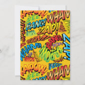 Invitation Dessin humoristique Fête de l'mariée moderne (Dos)