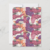 Invitation Dessin Ligne Moderne Champagne d'or Brunch & Bubbl (Dos)