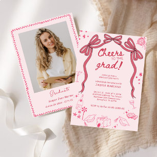 Invitation Dessin main Doodles Whimsical Graduation Party