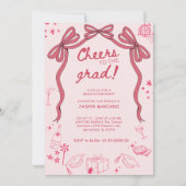 Invitation Dessin main Doodles Whimsical Graduation Party (Devant)