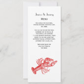 Invitation Dessin original Red Lobster #1 (Dos)
